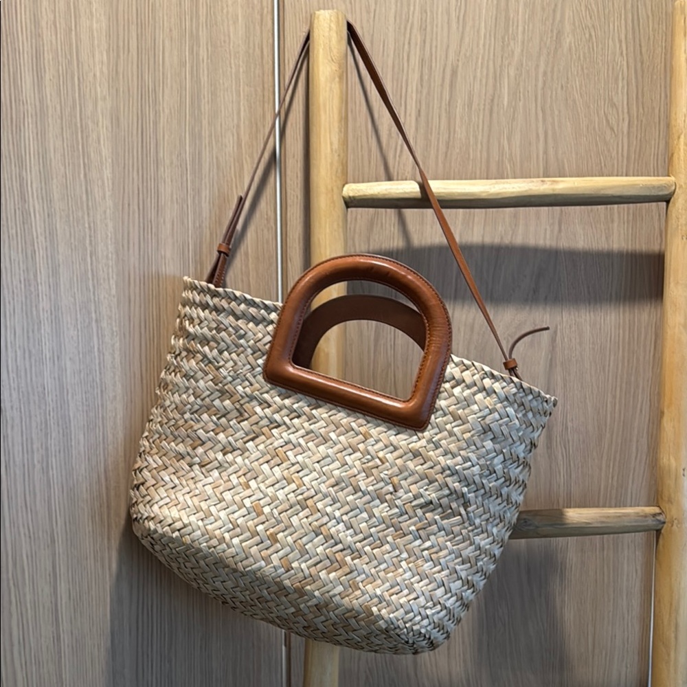 Madewell Tan Crossbody Bag with Brown Accents
